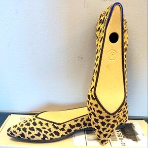 NEW Rothy's Leopard The Point Flats, Sz 6.5